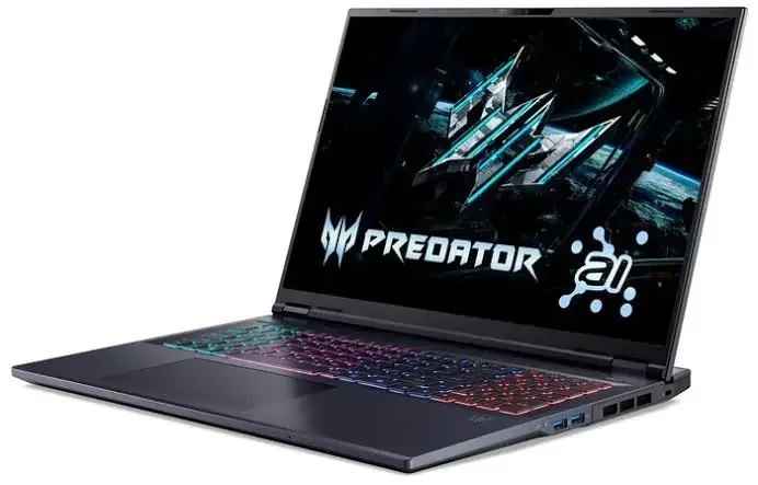 Acer Predator Helios Neo 16 AI – Ultra 9 275HX / 32 Go / 1 To / RTX 5070 Ti 12 Go — photo illustrative